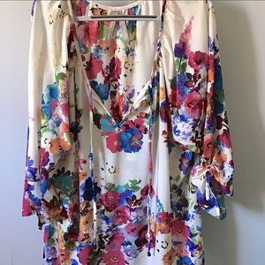 Ladies Floral Blouse 1X